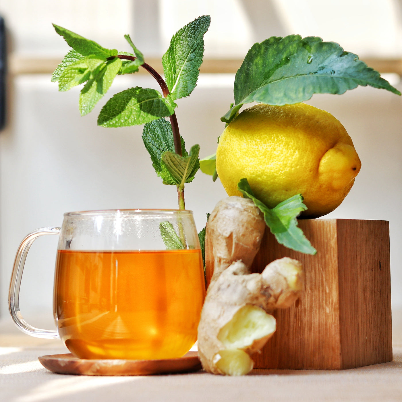 remède aux désordre infusion chanvre citron menthe gingembre