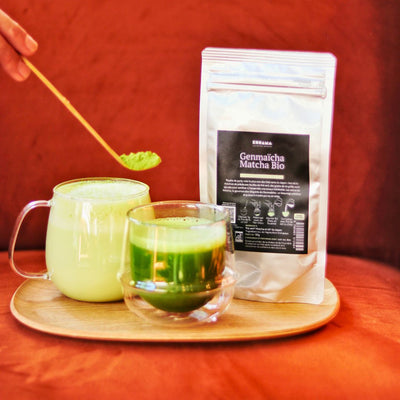 Genmaïcha Matcha Bio  - Poudre de thé vert et de riz grillé