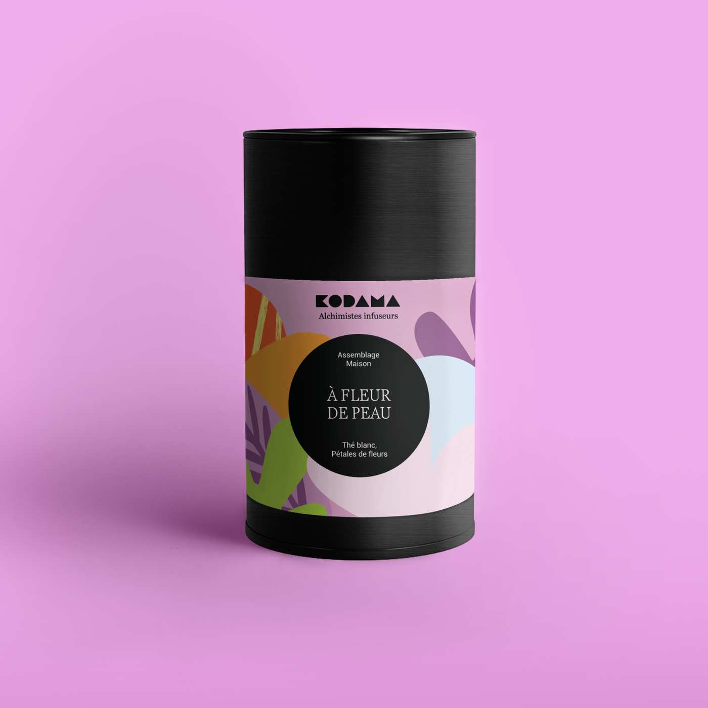 A Fleur de Peau thé blanc pétales de fleur boîte kodama vrac