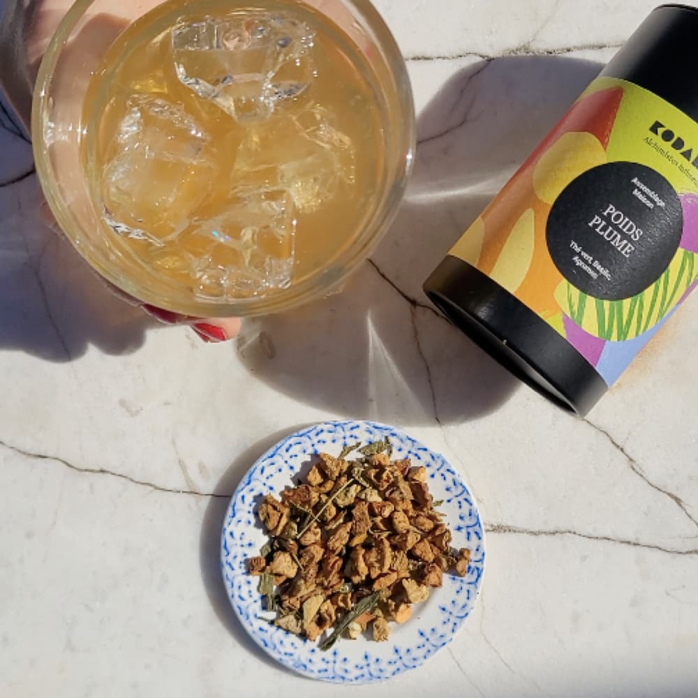 Thé vert Basilic frais, Agrumes – Poids Plume – Kodama Paris