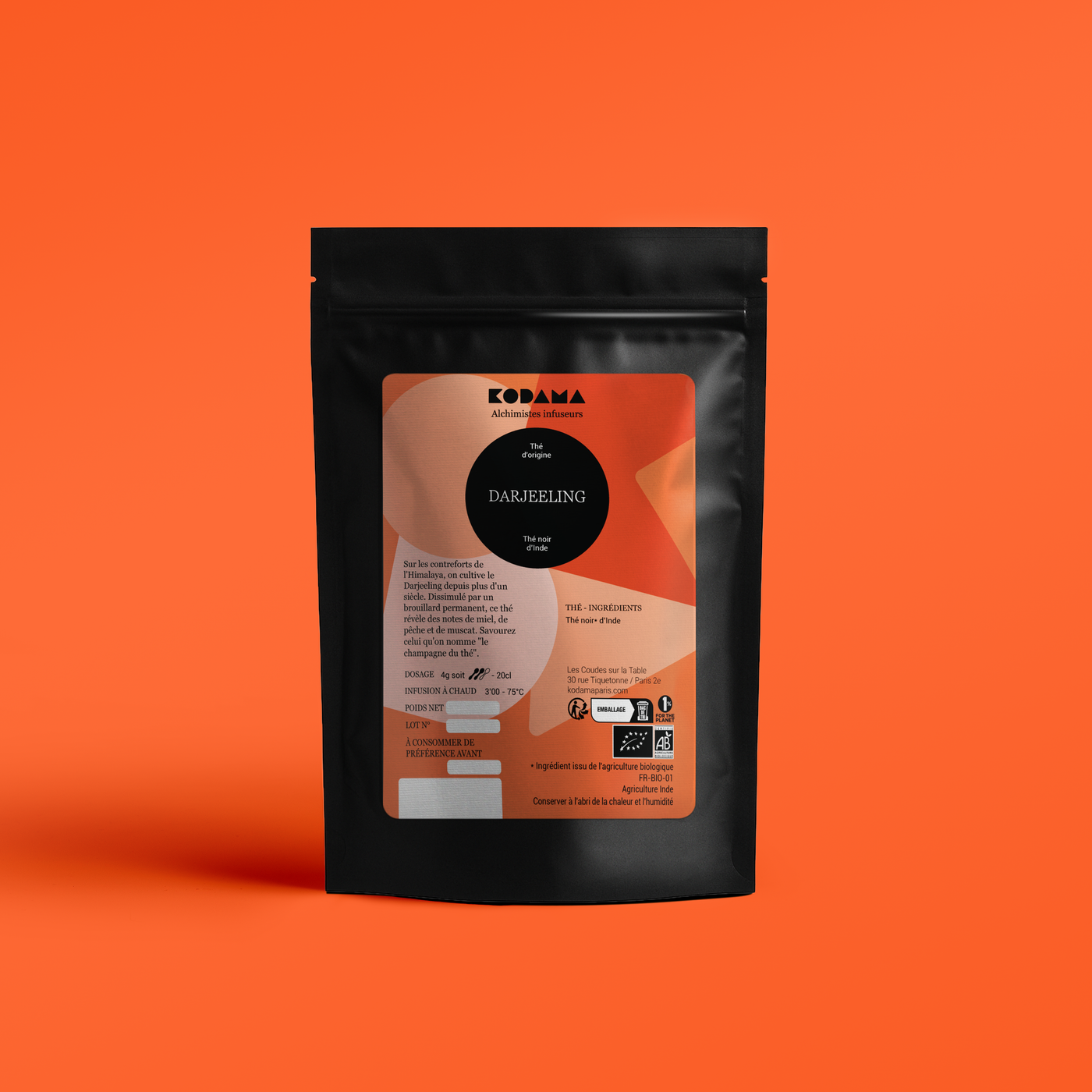 Darjeeling Bio - Thé noir d'Inde