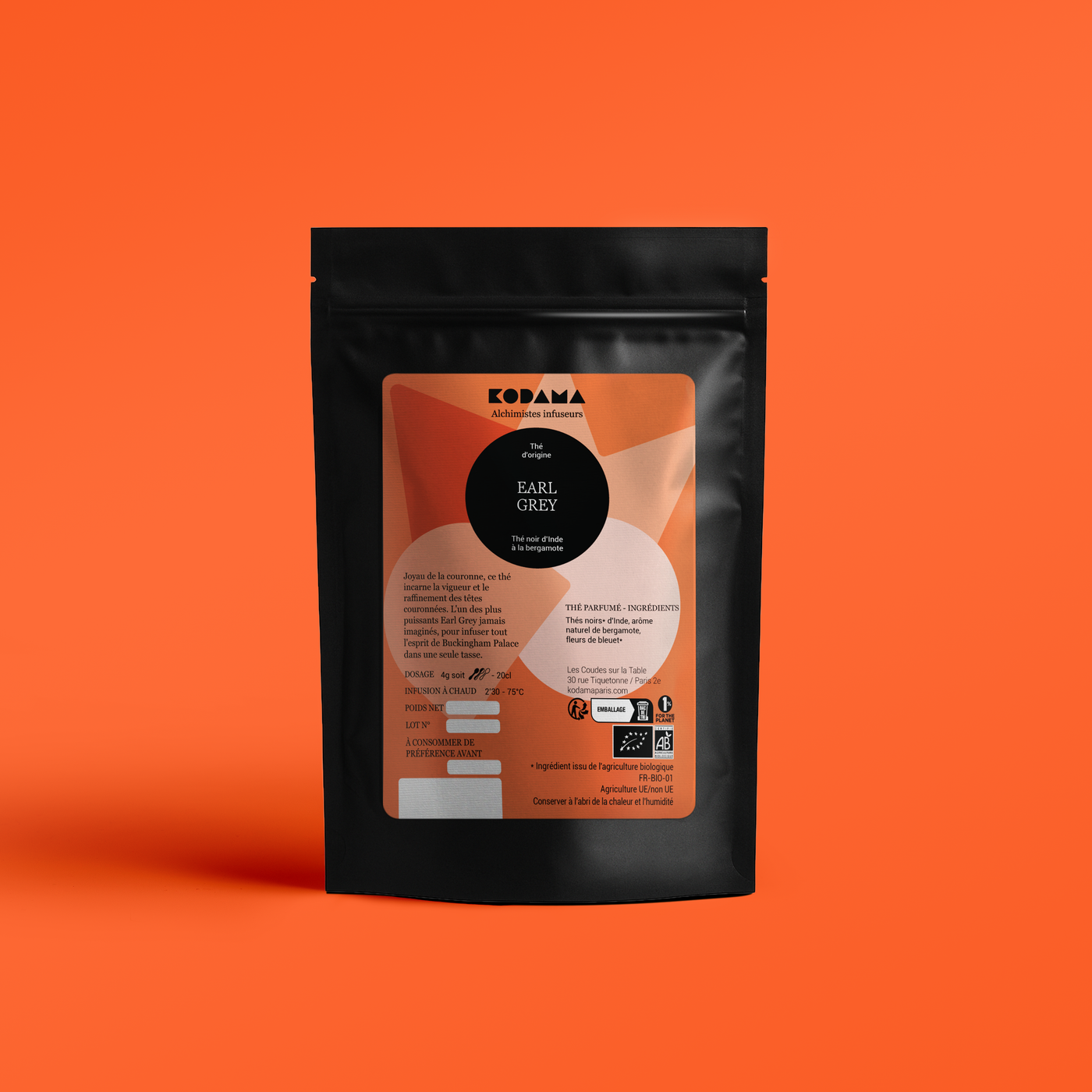 Earl Grey Bio - Thé noir à la bergamote