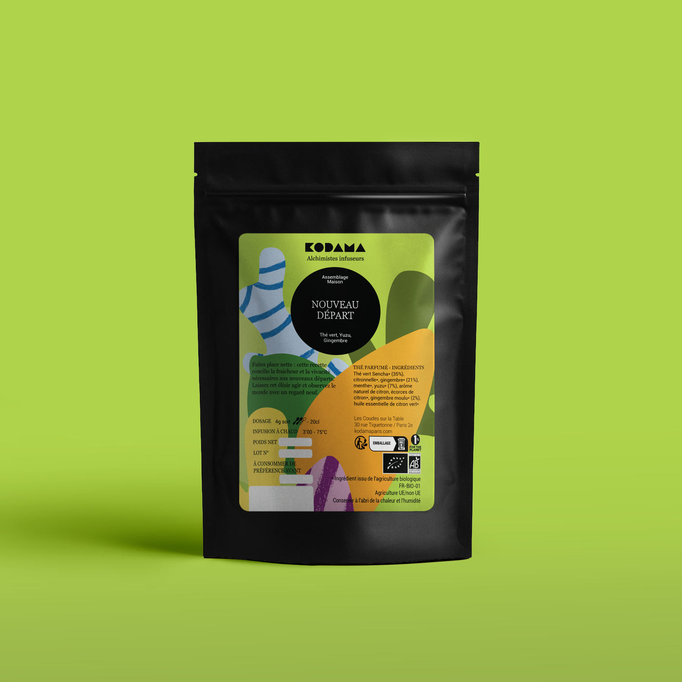 Nouveau Départ - Thé vert, Yuzu, Gingembre
