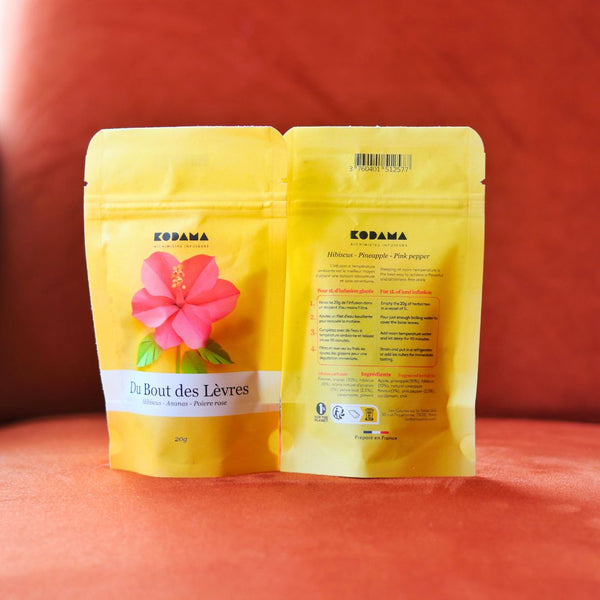 Infusion Hibiscus, Ananas, Poivre rose – Du Bout des Lèvres – Kodama Paris