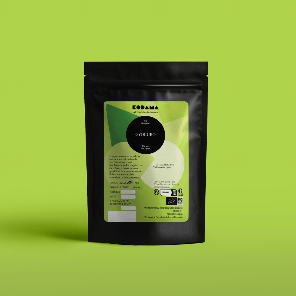 Thé vert bio de cueillette d'exception – Japon – Gyokuro Bio – Kodama Paris