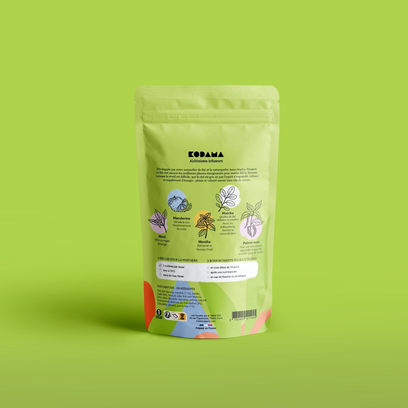 Remède à la Paresse - Recette stimulante au Matcha