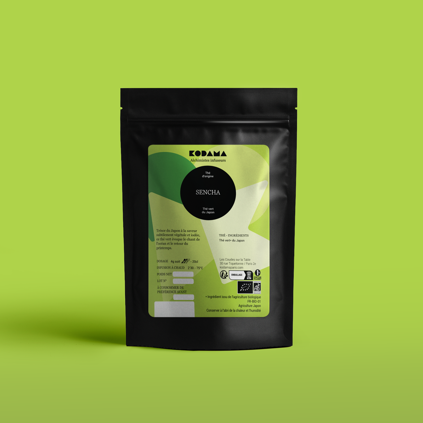 Sencha Bio - Thé vert du Japon
