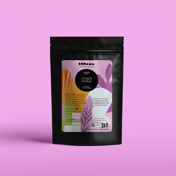 À Fleur de Peau – Thé blanc, Pétales de fleurs – Kodama Paris - Pochette