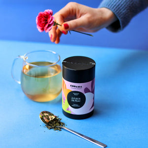 À Fleur de Peau – Thé blanc, Pétales de fleurs – Kodama Paris - Tasse et vrac