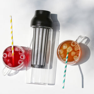 Carafe Cold Brew infusion à froid KINTO – Accessoire à thé – Kodama Paris 2 tasses avec thé glacé