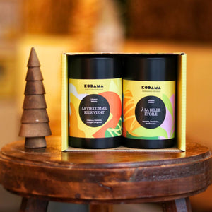 Coffret cadeau thé Coffret Duo Infusions – Idée cadeau premium – Kodama Paris