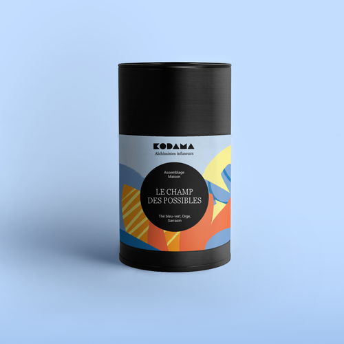 Le Champ des Possibles – Oolong – Thé bleu-vert, Orge, Sarrasin – Kodama Paris - Boite
