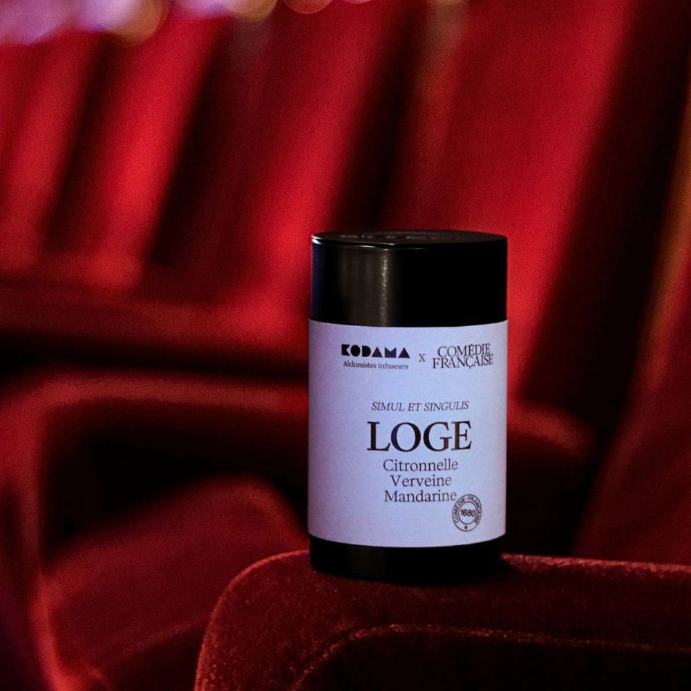 loge bio comédie francaise kodama infusion citronnelle verveine mandarine ambiance fauteuil