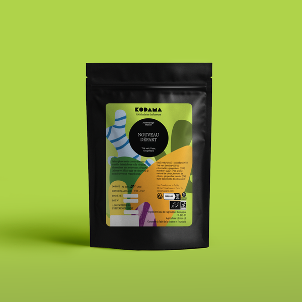 Nouveau Départ – Thé vert, Yuzu, Gingembre – Kodama Paris - Pochette