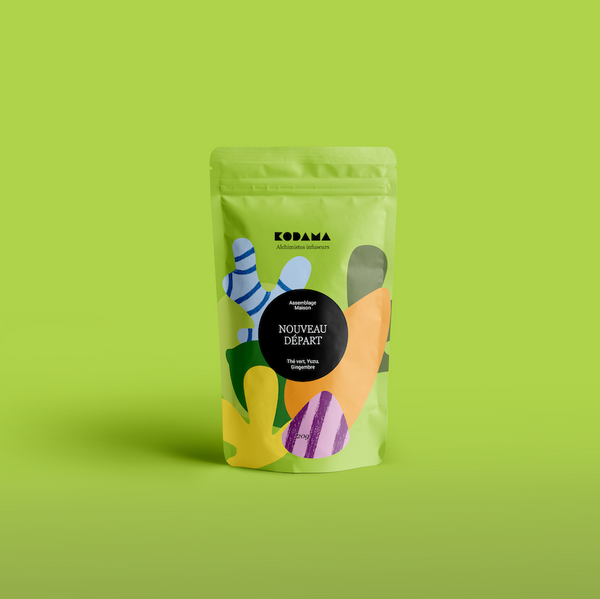 Nouveau Départ – Thé vert, Yuzu, Gingembre – Kodama Paris - Pochette - découverte