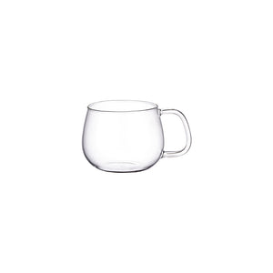 Tasse en verre 350ml KINTO – Accessoire à thé – Kodama Paris- tasse vue de profil