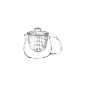Théière M verre/plastique 500ml KINTO – Accessoire à thé – Kodama Paris - vue de profil theiere