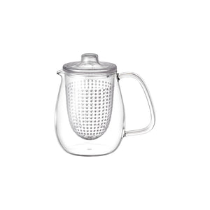 Théière L en verre/plastique 720ml KINTO – Accessoire à thé – Kodama Paris - Theiere sur fond blanc