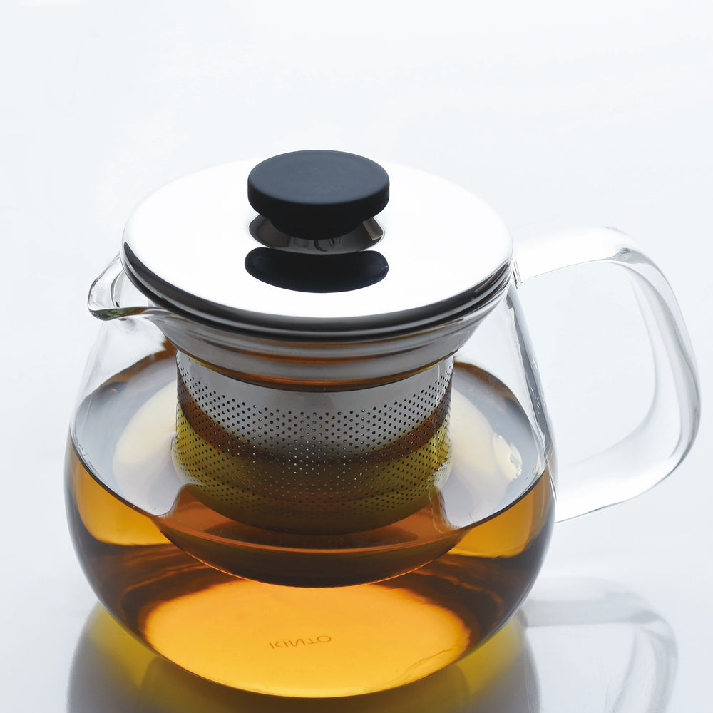Théière M verre/inox 500ml KINTO – Accessoire à thé – Kodama Paris - theiere avec thé