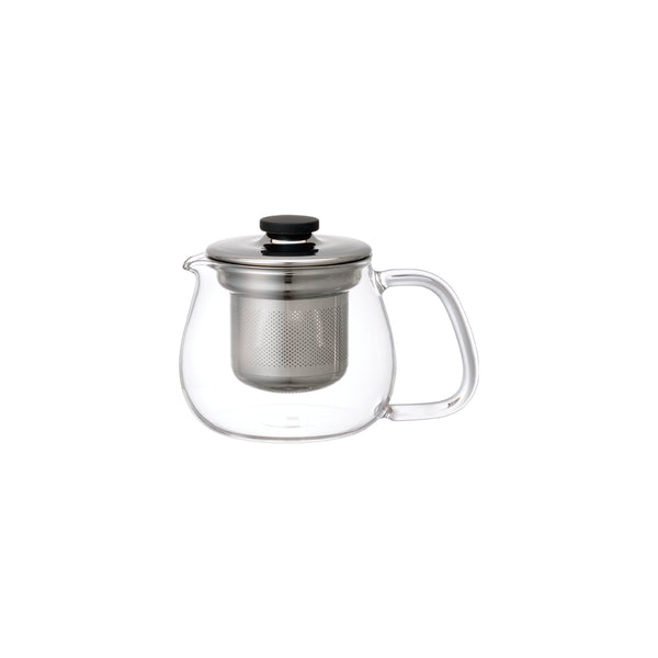 Théière M verre/inox 500ml KINTO – Accessoire à thé – Kodama Paris - theiere vue de profil