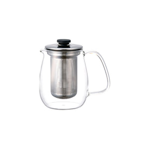 Théière L verre/inox 720ml KINTO – Accessoire à thé – Kodama Paris - theiere vue de profil